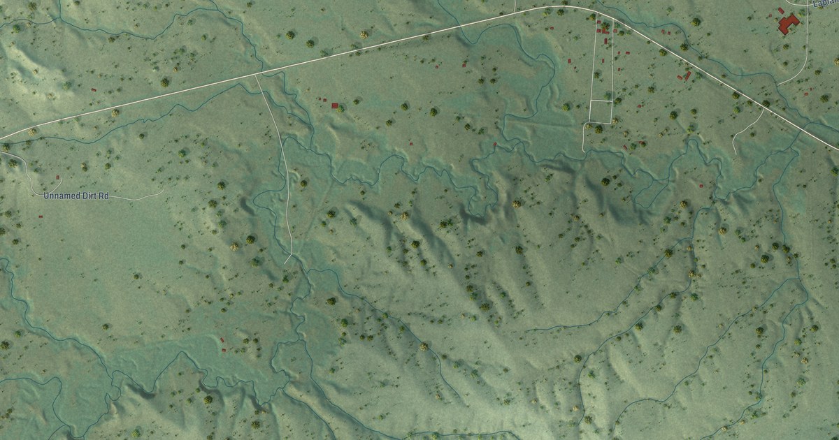 Detailed Map of La Plant, South Dakota