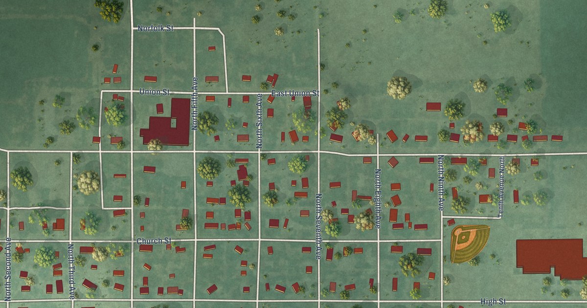 Map of Lake Andes, South Dakota in 2026