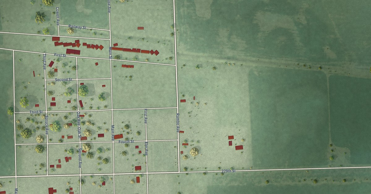 Map of Lane, South Dakota in 2026