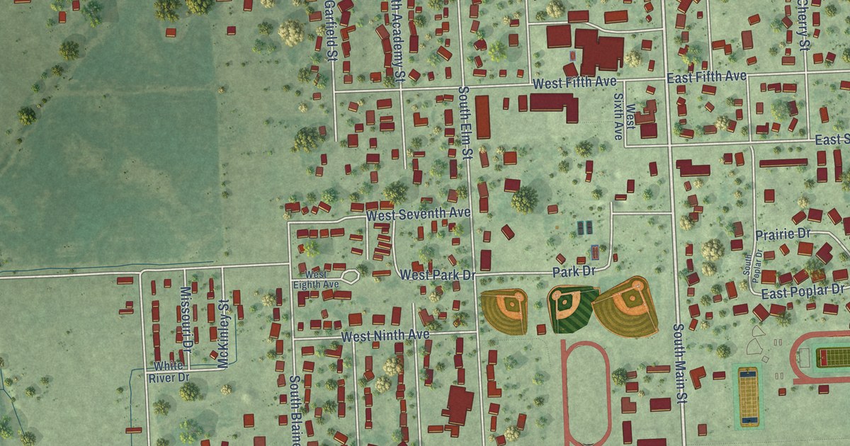 Map of Lennox, South Dakota in 2026