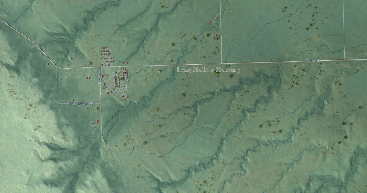 Map of Long Hollow, South Dakota in 2026