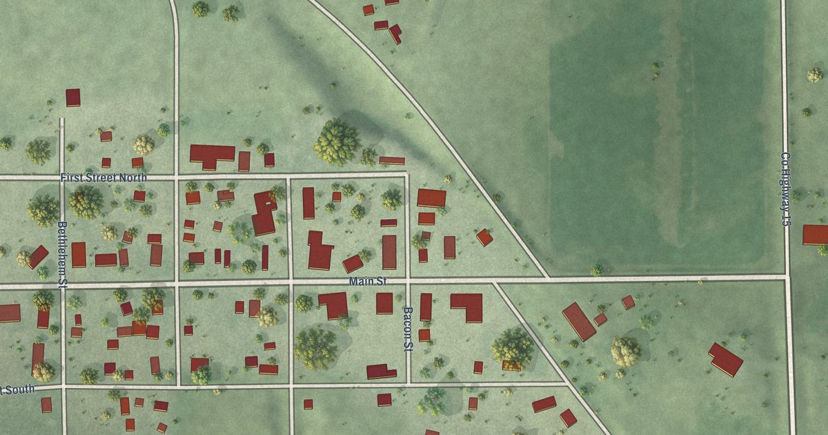 Map of Long Lake, South Dakota in 2026
