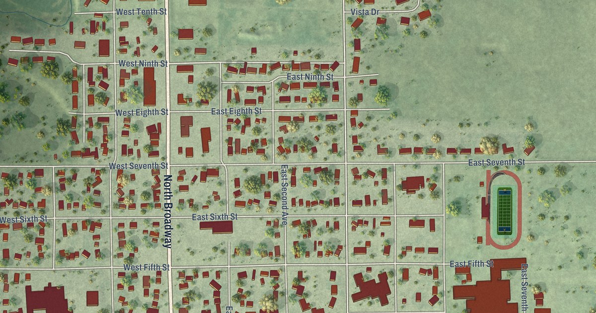 Map of Miller, South Dakota in 2026
