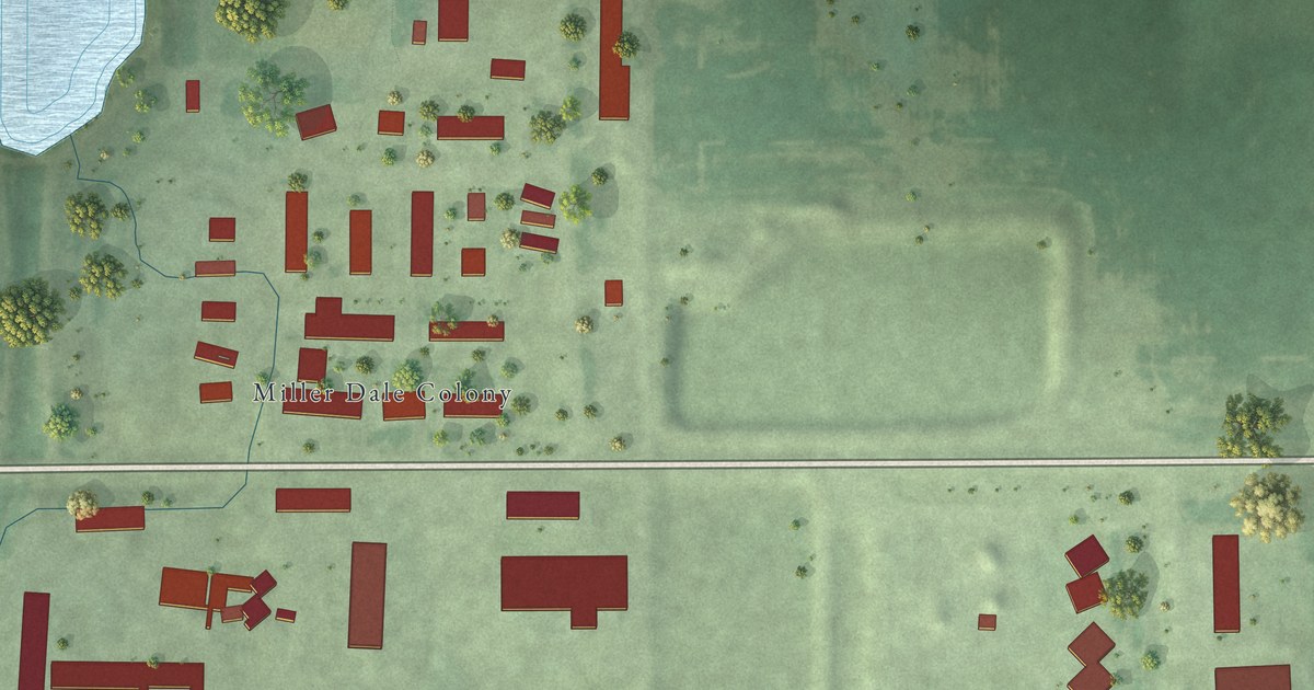 Map of Millerdale Colony, South Dakota in 2026