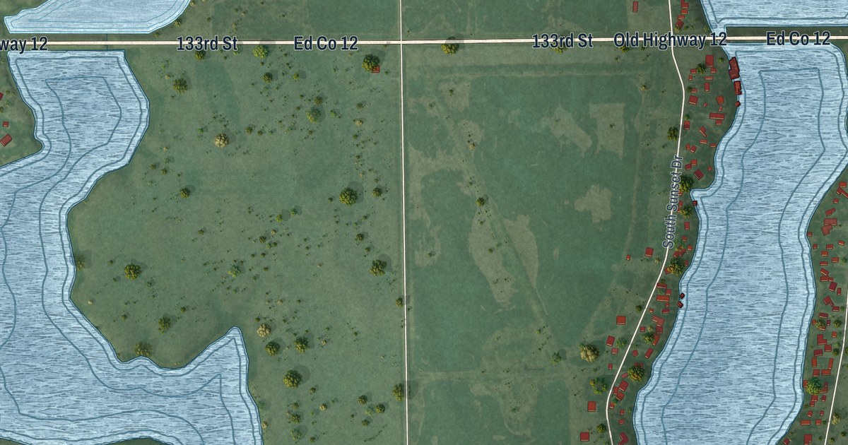 Map of Mina, South Dakota in 2026