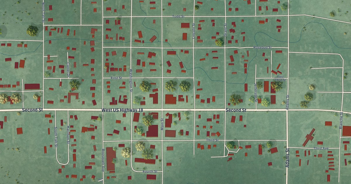 Map of Mission, South Dakota in 2026
