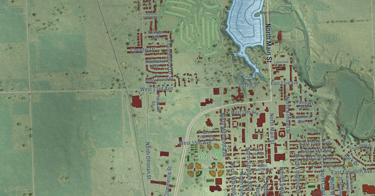 Map of Mitchell, South Dakota in 2026