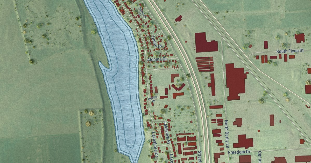 Map of North Sioux City, South Dakota in 2026