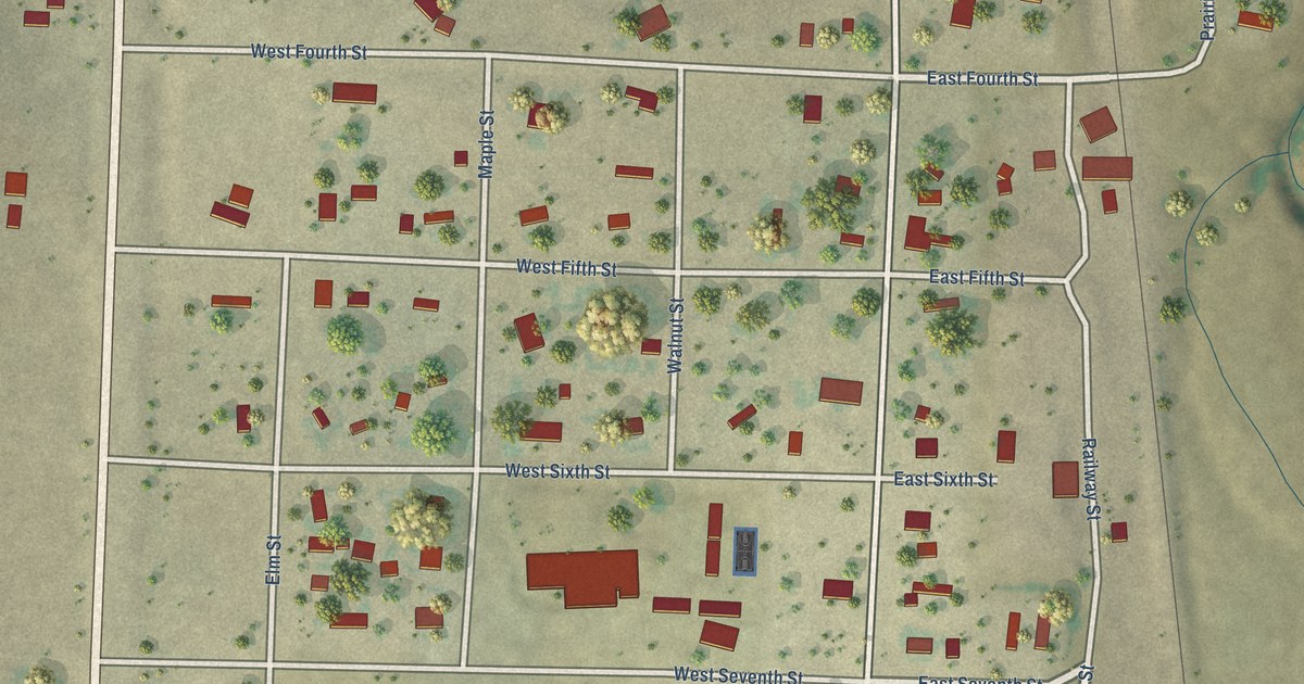 Map of Oelrichs, South Dakota in 2026