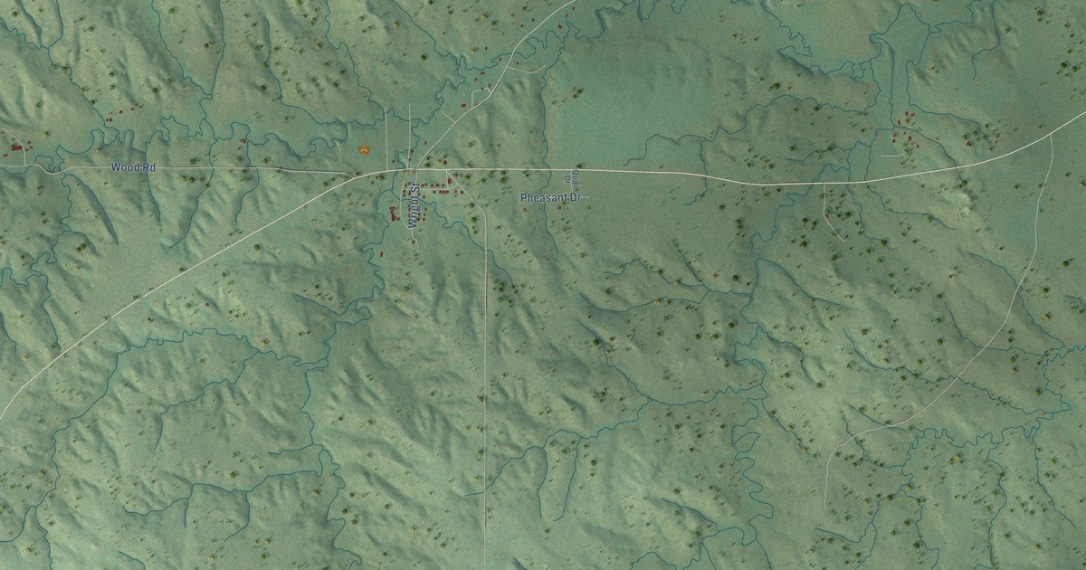 Map of Okreek, South Dakota in 2026