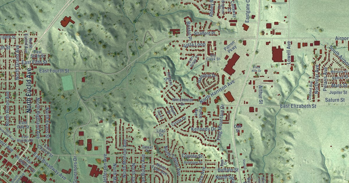 Map of Pierre, South Dakota in 2026