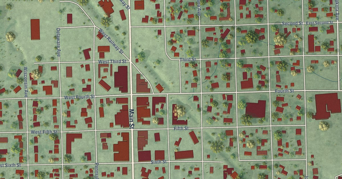 Map of Platte, South Dakota in 2026