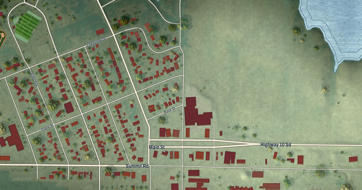 Map of Pollock, South Dakota in 2026