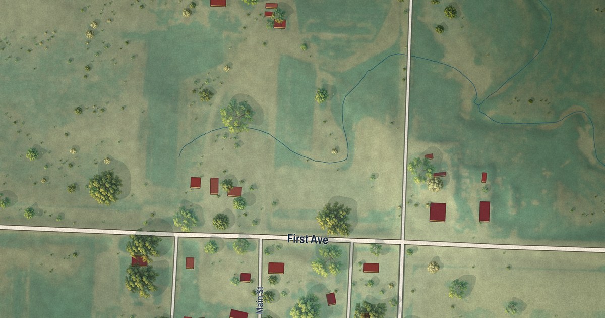 Map of Prairie City, South Dakota in 2026
