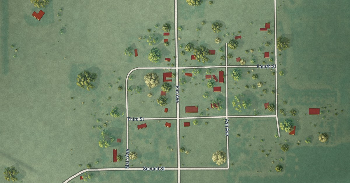Map of Ravinia, South Dakota in 2026