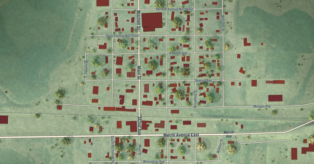 Map of Roscoe, South Dakota in 2026