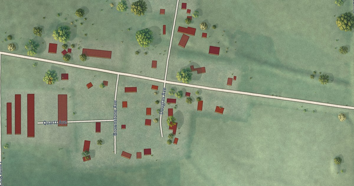 Map of Rowena, South Dakota in 2026