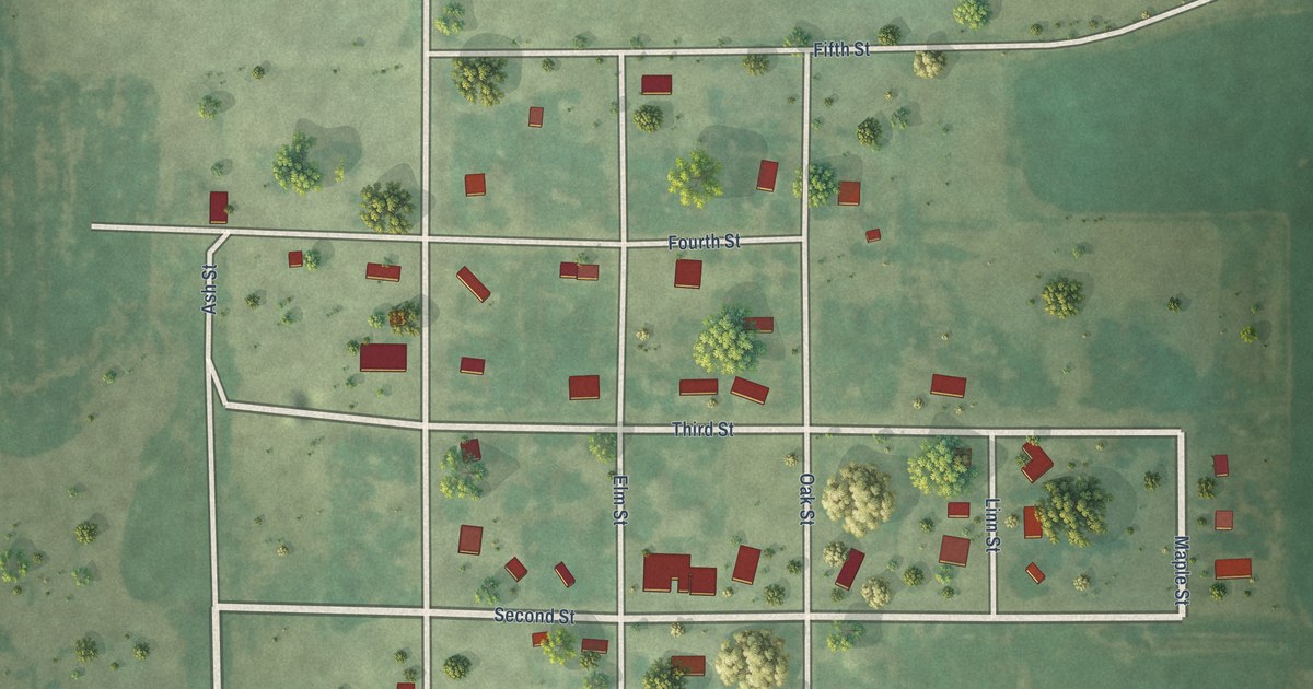 Map of Seneca, South Dakota in 2026