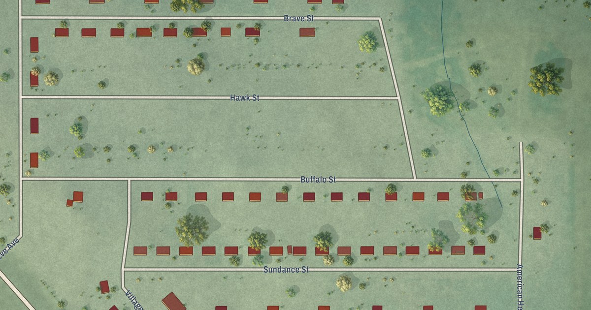 Map of Sicangu Village, South Dakota in 2026