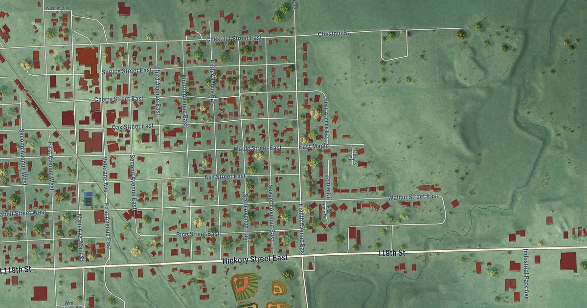 Map of Sisseton, South Dakota in 2026