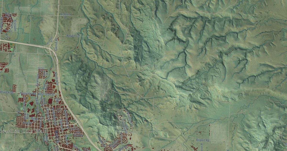 Map of Spearfish, South Dakota in 2026