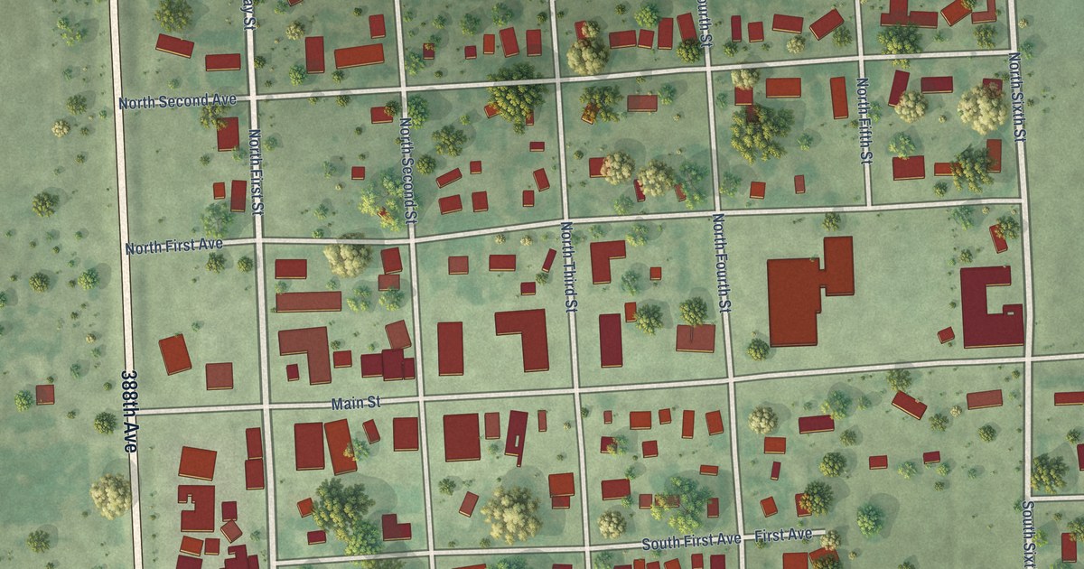 Map of Stickney, South Dakota in 2026