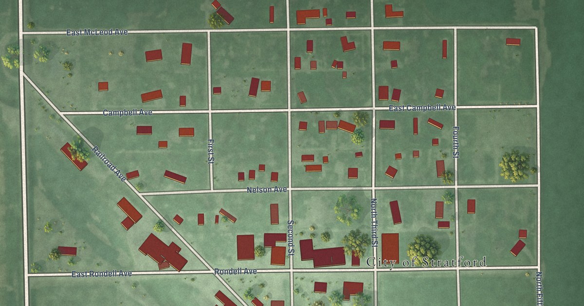 Map of Stratford, South Dakota in 2026