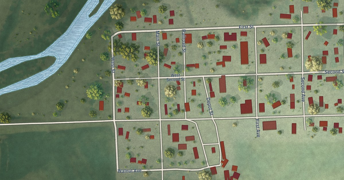 Map of Trent, South Dakota in 2026