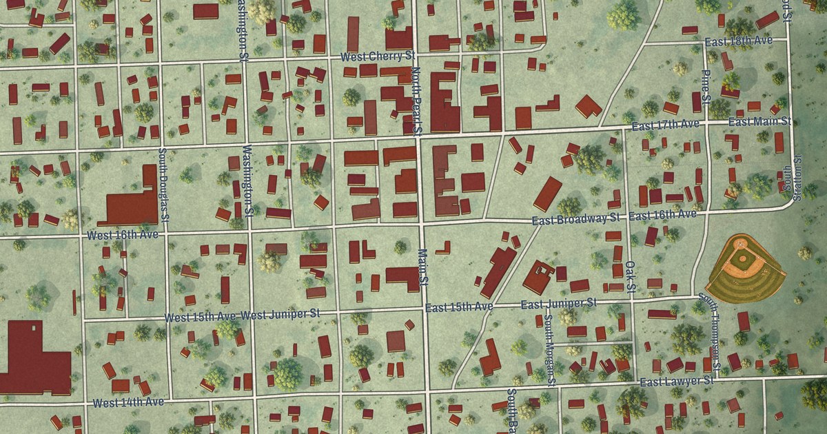 Map of Tyndall, South Dakota in 2026