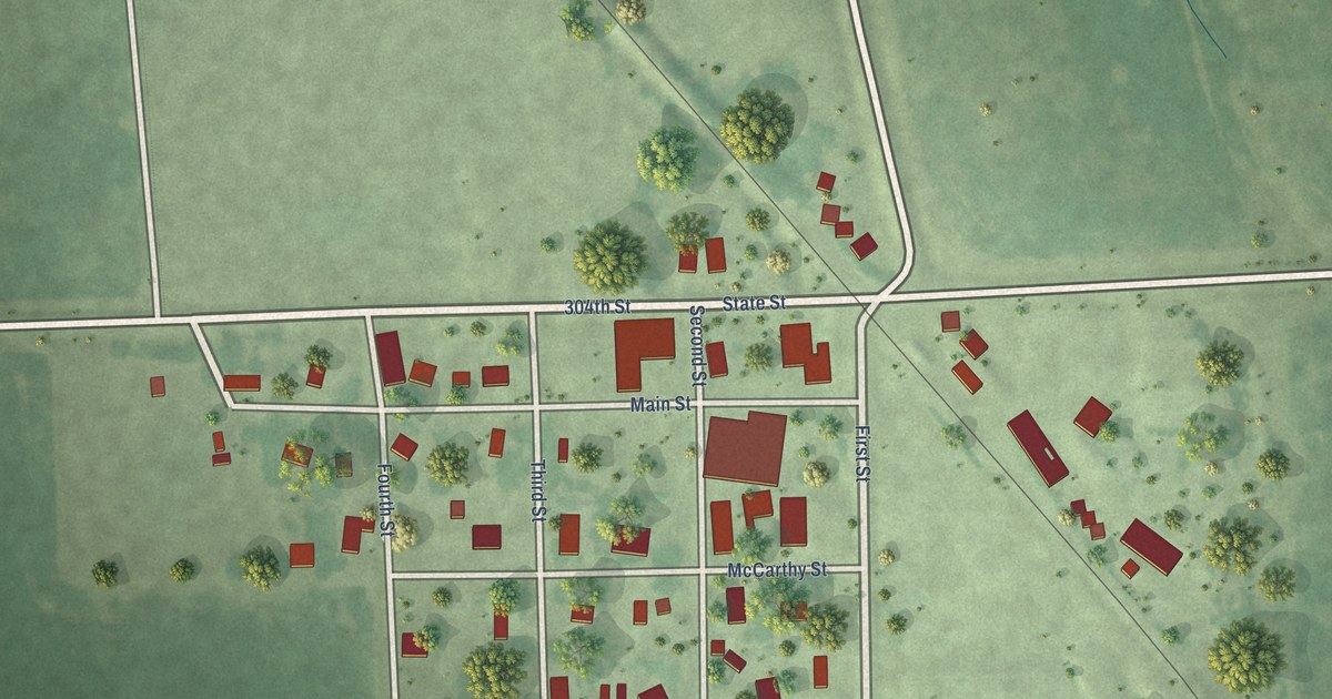Map of Utica, South Dakota in 2026