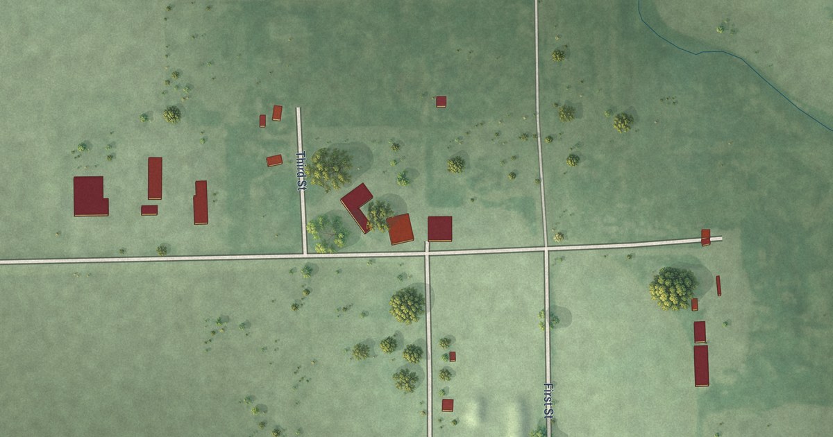 Map of Verdon, South Dakota in 2026