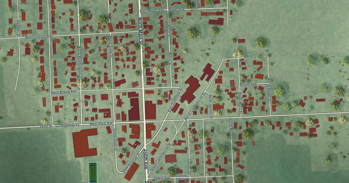 Map of Viborg, South Dakota in 2026