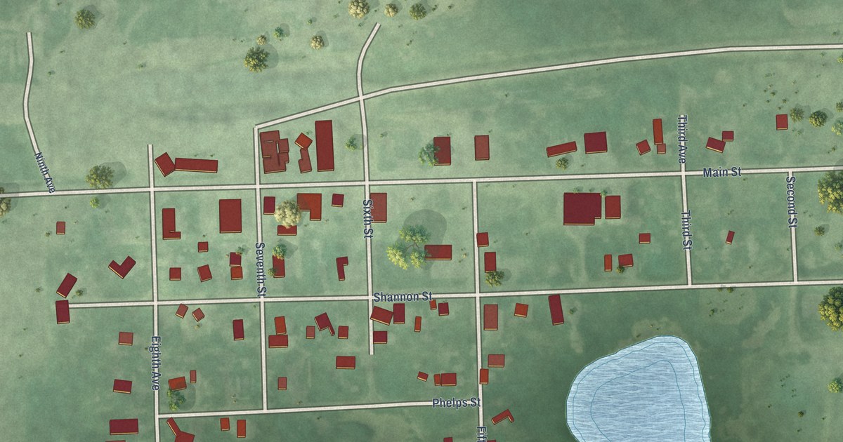 Map of Wallace, South Dakota in 2026