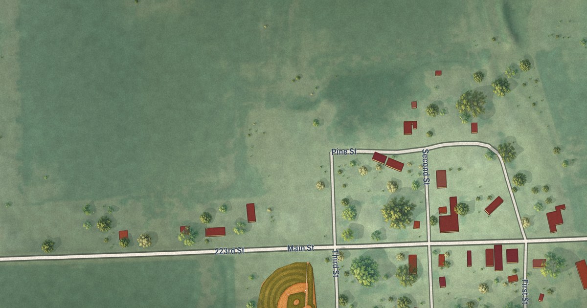 Map of Ward, South Dakota in 2026