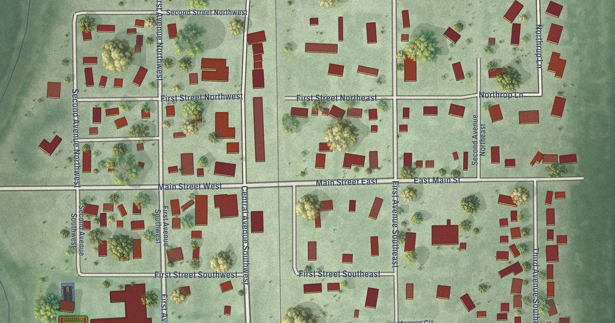 Map of Warner, South Dakota in 2026