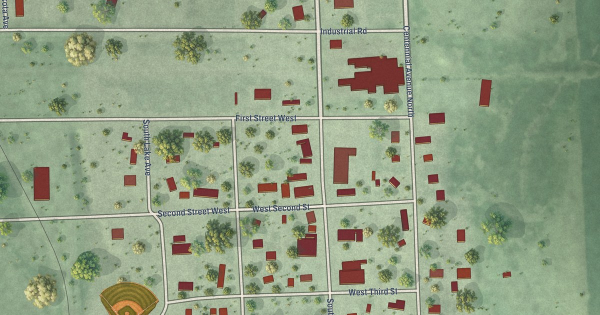 Map of Wentworth, South Dakota in 2026
