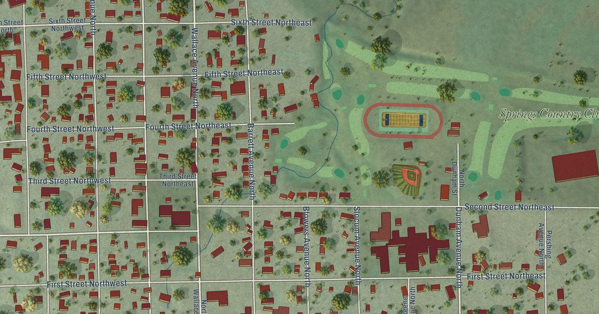 Map of Wessington Springs, South Dakota in 2026