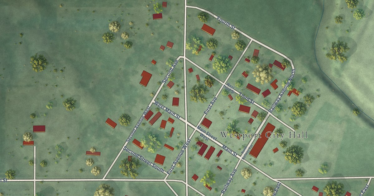 Map of Westport, South Dakota in 2026