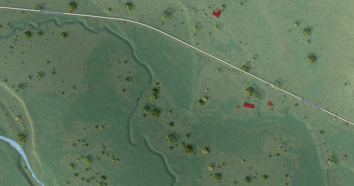 Map of Whitehorse, South Dakota in 2026
