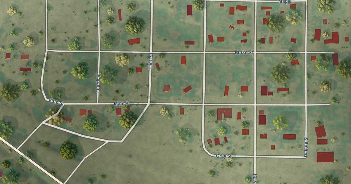 Map of Wood, South Dakota in 2026