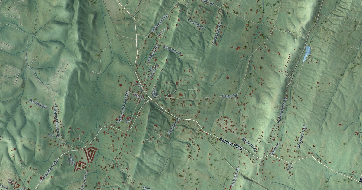 Map of Apison, Tennessee in 2026