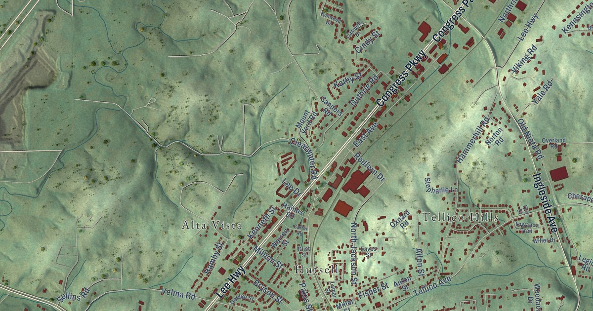 Map of Athens, Tennessee in 2026