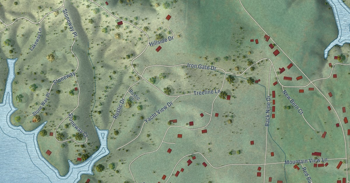 Map of Baneberry, Tennessee in 2026