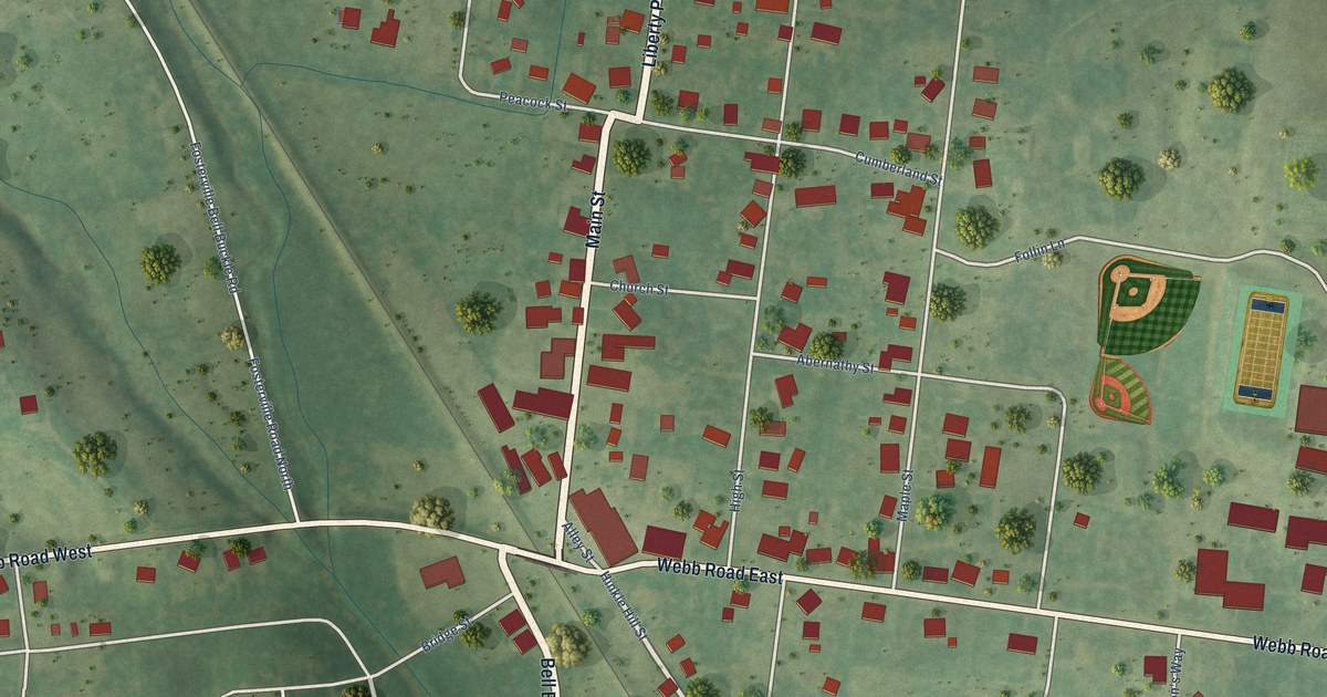 Map of Bell Buckle, Tennessee in 2026
