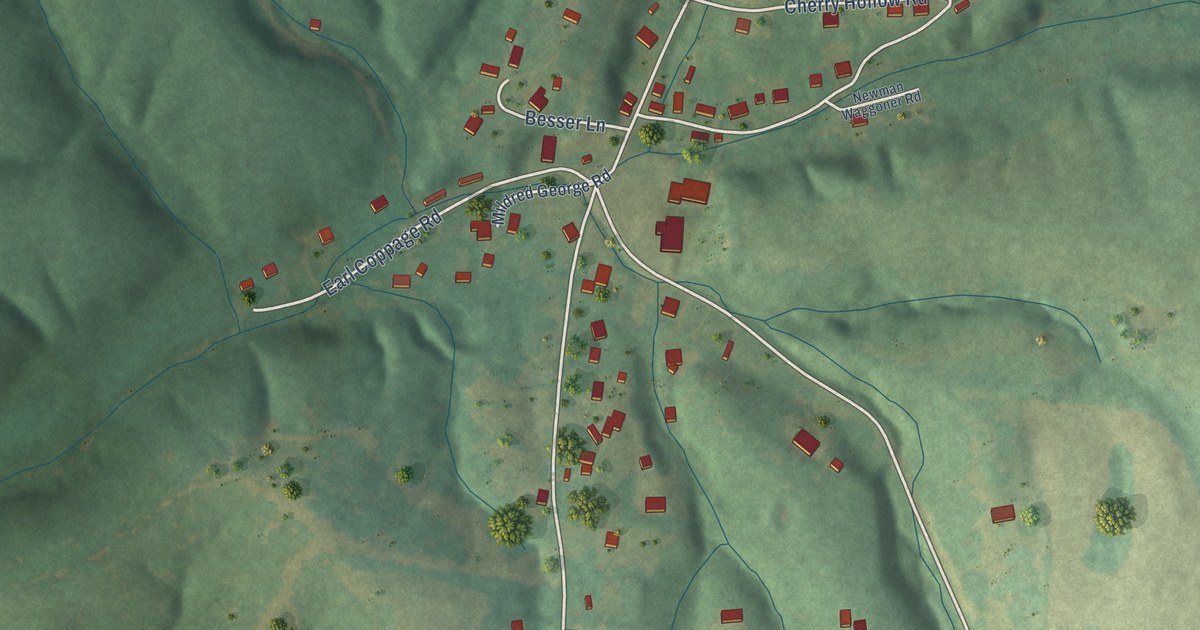 Map of Big Rock, Tennessee in 2026
