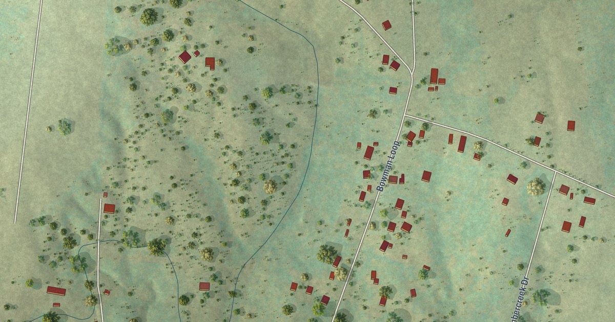 Map of Bowman, Tennessee in 2026