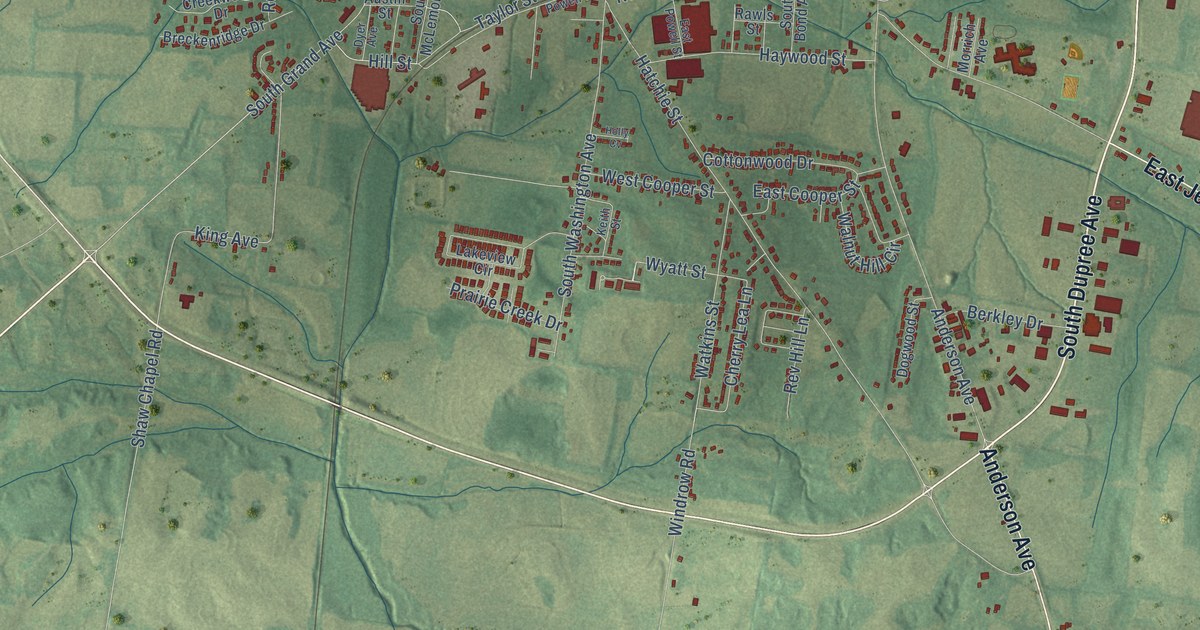 Map of Brownsville, Tennessee in 2026