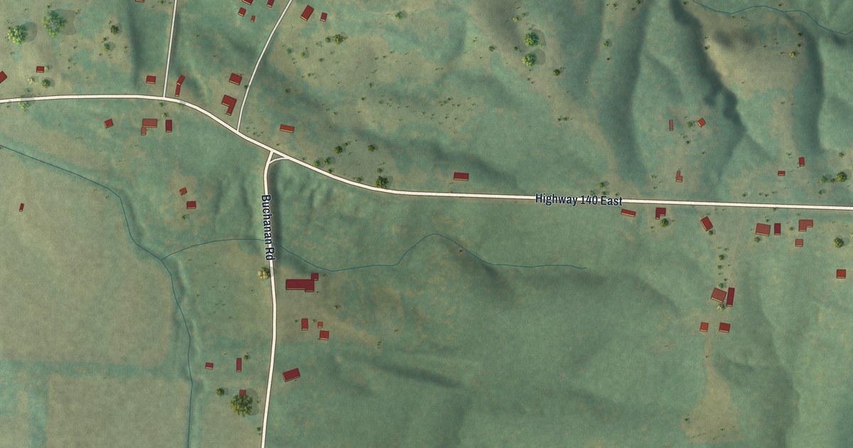 Map of Buchanan, Tennessee in 2026
