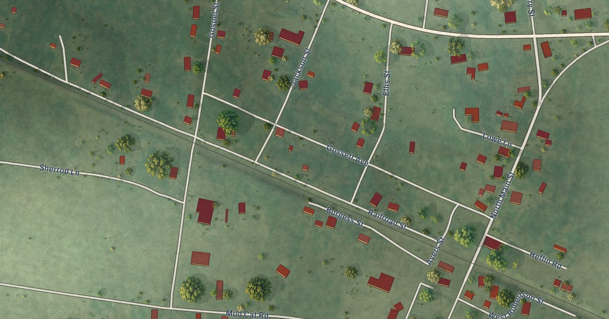 Map of Cedar Hill, Tennessee in 2026