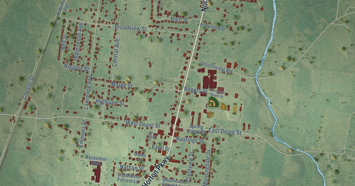 Map of Chapel Hill, Tennessee in 2026